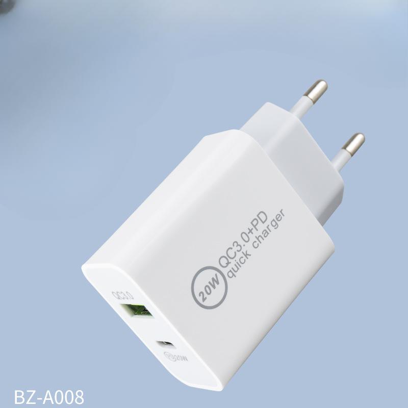 PD20W Dual-port Charging Head Is Suitable for Apple Phone Charger US-specific Adapter