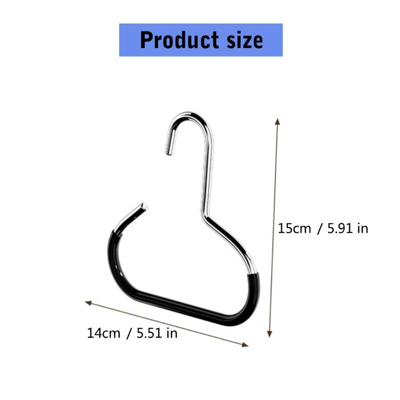 Multipurpose Metal Scarf and Belt Hangers for Wardrobe Nonslip Design for Efficient Organization of Accessories