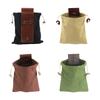 Fruit Picking Bag Collapsible Bushcraft Leather Pu Hunting Belt Bag Gathering Bag Portable Bushcraft Bag for Hiking