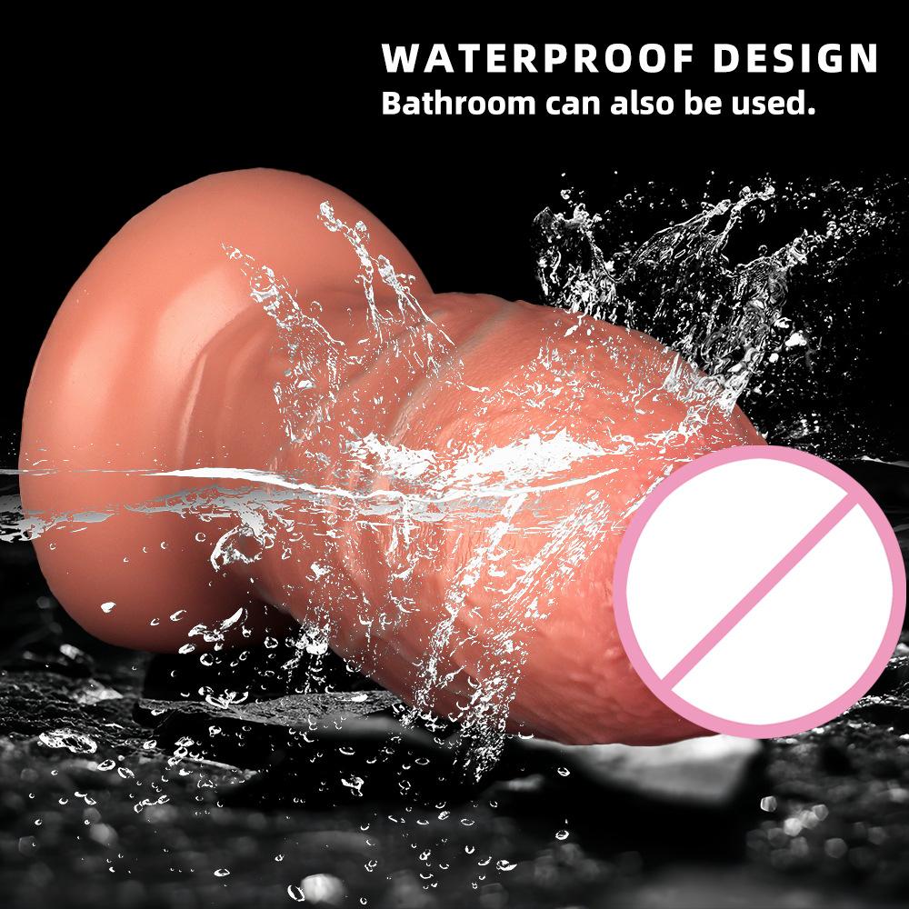 23 * 10CM Large And Oversized Anal Plug Penis Liquid Silicone Dual Hardness Simulation Oversized Dildo Adult Sex Toy