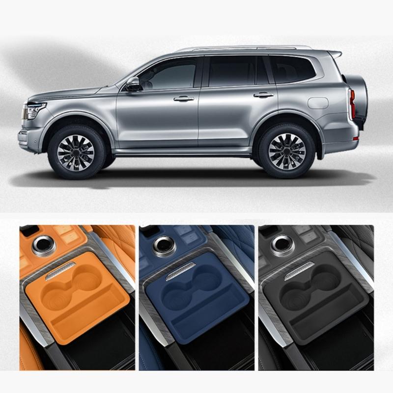 Central Control Push Pull Box for Tank 500 Hi4-Z/T 2023-2025 Armrest Storage Box Silicone Pad Car Interior Accessories