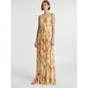 ALC Spaghetti Strap Floral Long Evening Dress - Goddess Style