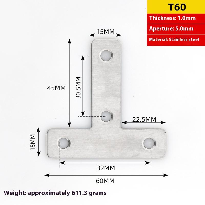 10/5/2Pcs Thickened Stainless Steel Corner Code Wooden Board Splicing Layer Plate Connector L-Shaped 90 Degree Right Angle Brack