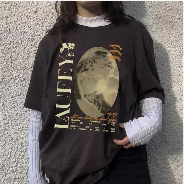 Laufey Let Me Break Your Heart Again Aesthetic Shirt, new XL