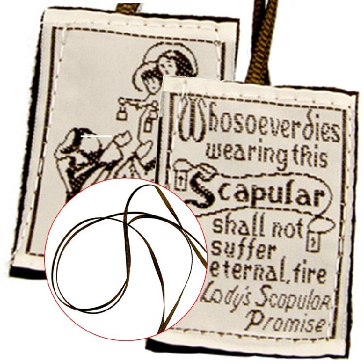 Scapolare Cattolico Scapolari Marroni Nostra Signora del Monte Carmelo Collana Devota Cattolica per Cerimonie Religiose
