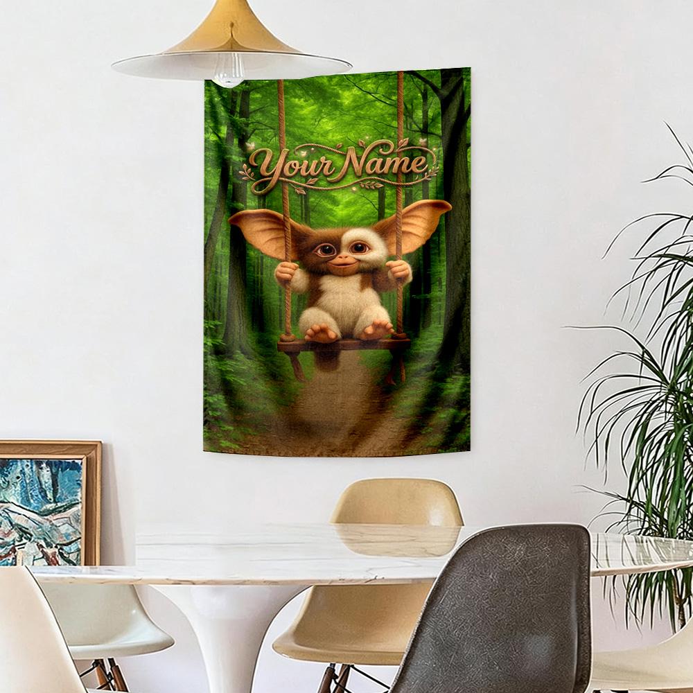 Gremlins Custom Wall Tapestry Aesthetic Wall Tapestry Non-Fading Color Ideal for Dorm Room Four Seasons Decor
