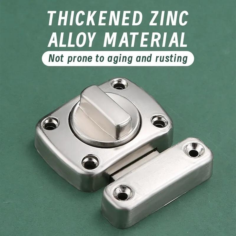 Home Security Latch Drehriegelriegel Torriegel Türschiebeschloss Drehbar Zylinderschloss Für Badezimmer WC Türschloss