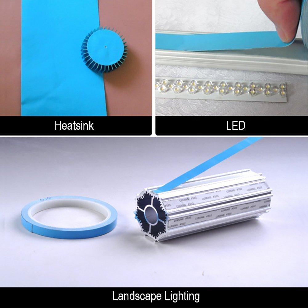Tuloka Thermal Conductive Tape, Heat Sink, for LED Circuit Board Strip Adhesion, Heat Dissipation, 20mm Width, 25m