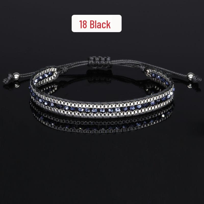 Retro Bohemian Crystal Rope Bracelet
