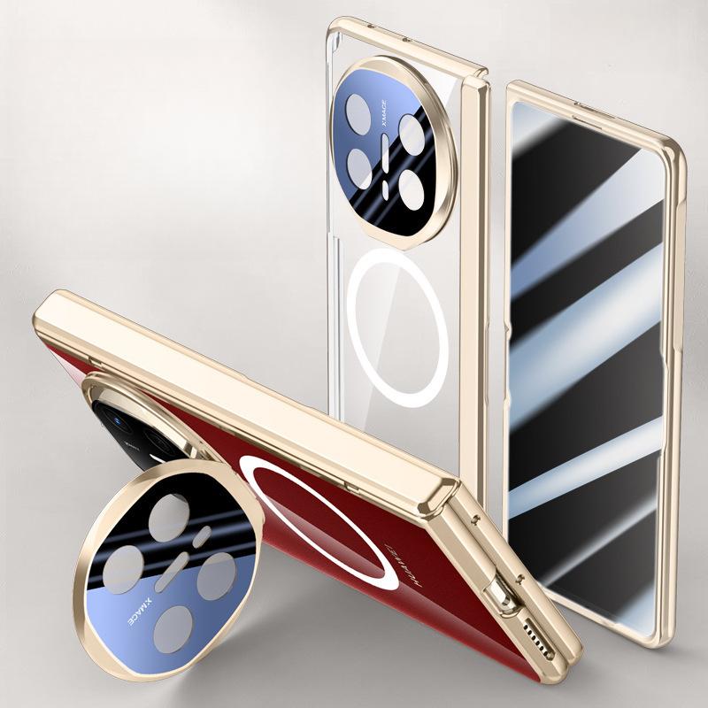 This Anti-drop Cover Is Suitable for The Magnetic Attraction Bracket of The Middle Axis Spring Hinge of The Huawei MateX6 Phone Case Film