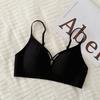 Hollow Seamless Push Up Gathering Bra For Women Comfortable Fixed Cup Breast Support