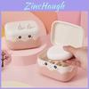 Cartoon Bunny Soap Dispenser With Sealed Waterproof Travel Storage Box For Convenient Bathroom Use