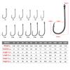 100pcs High Carbon Steel 1#-6/0# Fishing  Hook Single Barbed Hook Fishing Accessories
