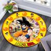 Runder Teppich für Wohnzimmer Teppiche Schlafzimmer Kinder Teppich Badezimmermatte 3D Dragon Ball Goku Druck Bodenmatte Kinderzimmer Teppich