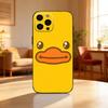 Cute B D-Duck Phone Case For iPhone17,16,15,14,13,12 Plus,Max Soft Silicone Black Cover