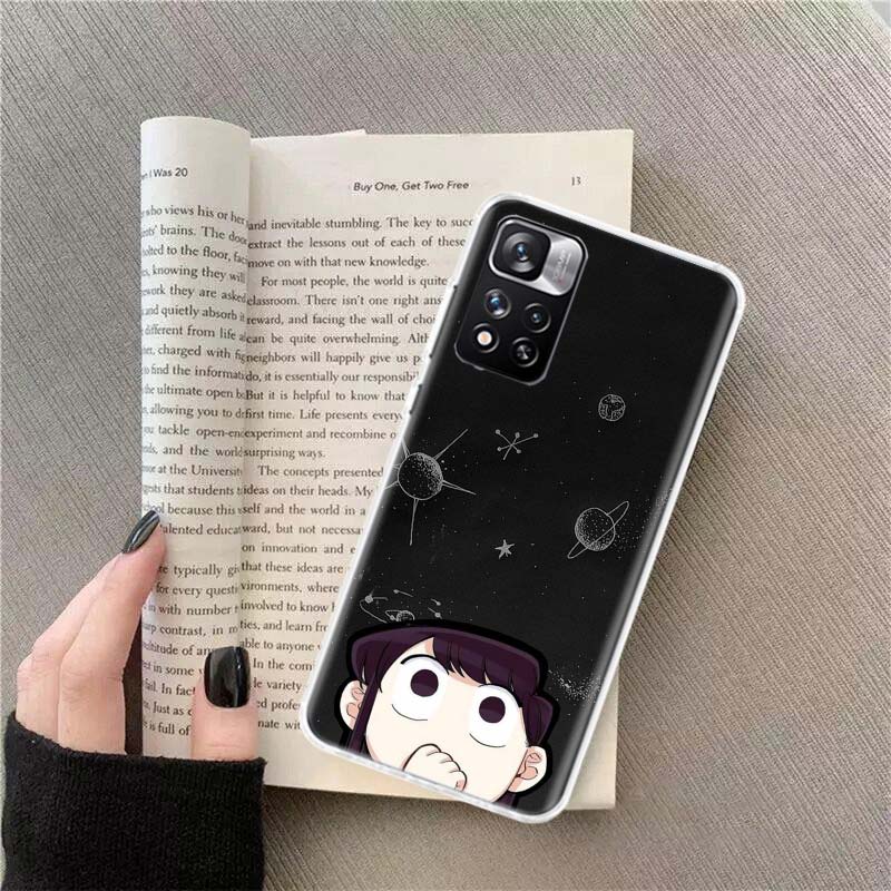 Anime Komi Shouko Cant Communicate Phone Case For Xiaomi Redmi Note 14 13 Pro Plus 5G Cover 13C 14C 12 12C 9 9T 9C 10 10C 8 7 6