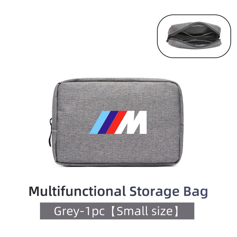 For BMW Car Digital Storage Bag USB Data Cable Organizer Accessories Performance X1 X3 X5 E39 E46 E90 F20 E60 F30 M3 M5 WT5
