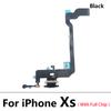 USB Dock Connector Charging Port Flex Cable For iPhone 7 8 Plus Xs Max X Charger Board With Microphone Module Replacement Parts