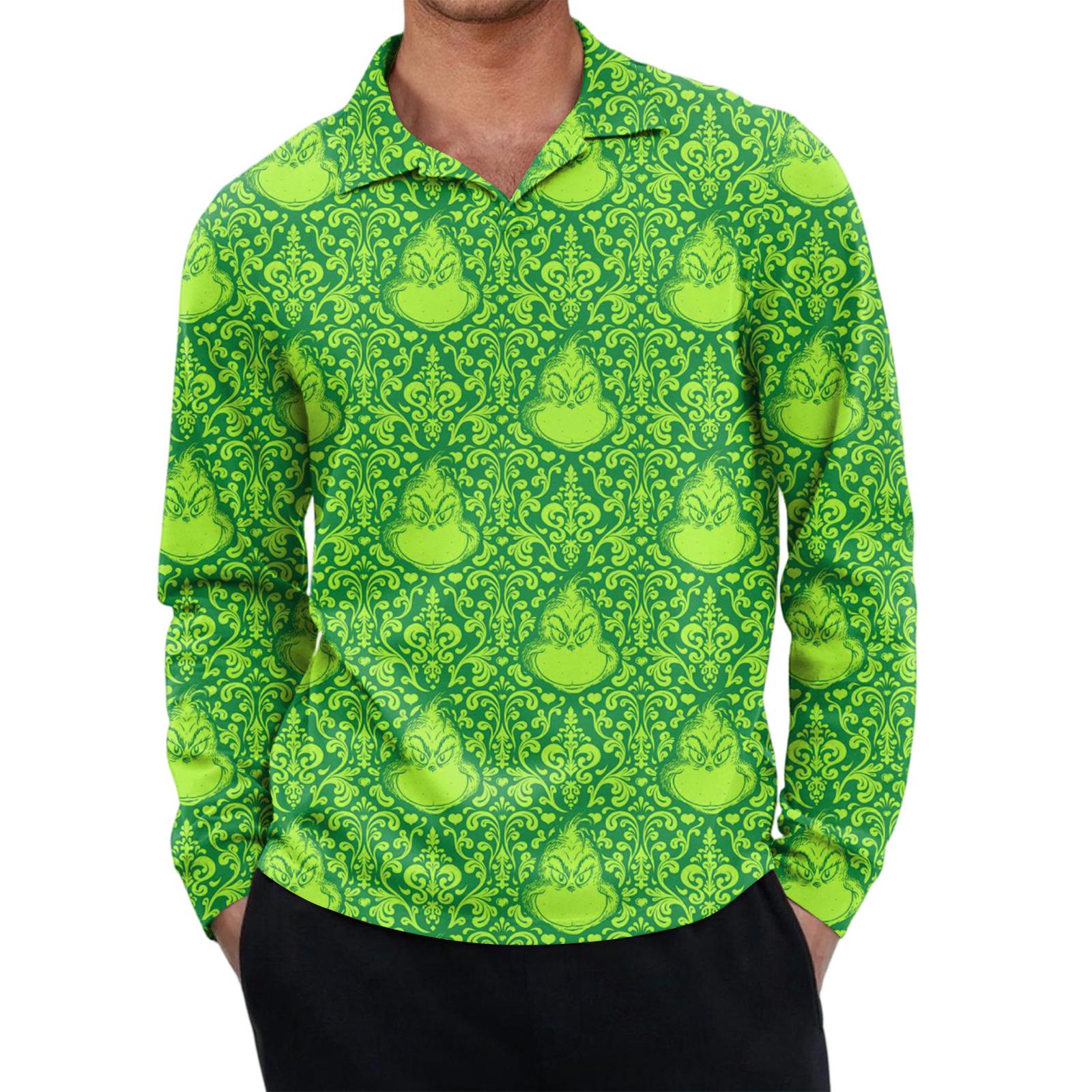 

Men s Casual Retro Small V-neck Long-sleeved Top L