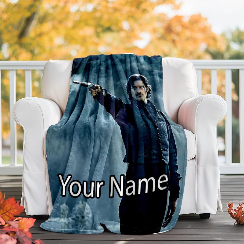 Custom Name The Count of Monte Cristo Theme Printed Blanket - Perfect for Couch, Bed, Travel & Outdoor Use | Machine Washable, Cozy & Durable.