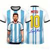 2026 Nuova Maglia da Calcio Messi Numero 10 T-shirt Bambino T-shirt da Calcio 3D Moda Estiva Top Sportivo Casual Commemorativo