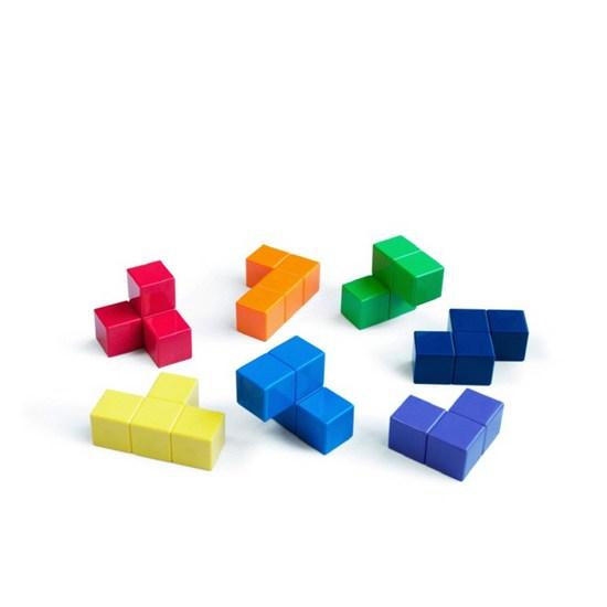 Magic Cube Cubo Magnetisk Soma Cube 2 brikker / Puslespillkort ikke inkludert, Koreanske populære puslespill