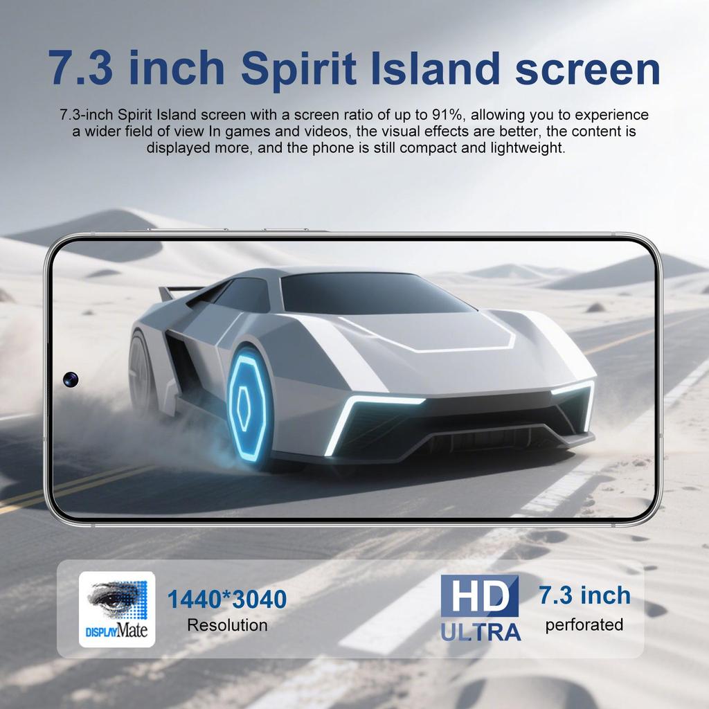 A56 Smartphone 16GB+1TB Android 7.3" Large Screen, Popular for Dropshipping