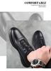 Men's Breathable Soft Leather Lace-up Fashion Business Shoes - British Style Formal Wear