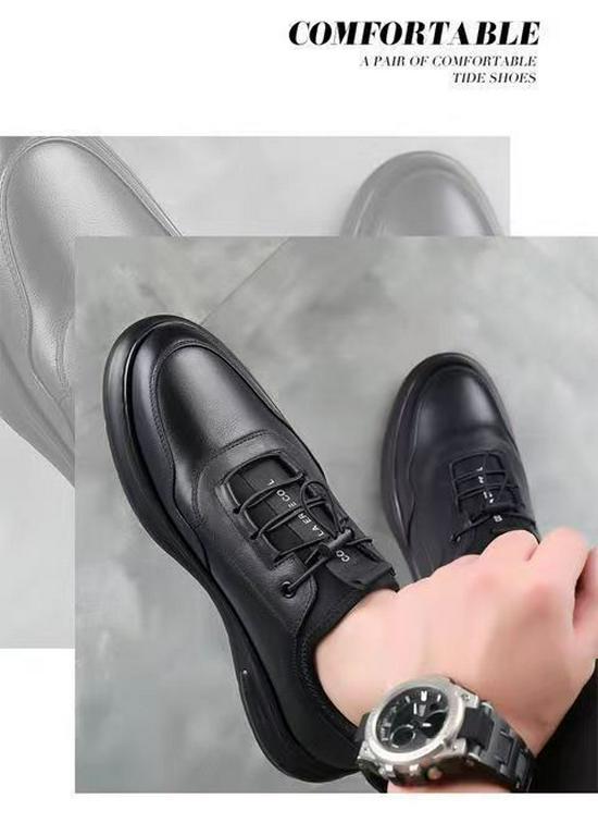 Men's Breathable Soft Leather Lace-up Fashion Business Shoes - British Style Formal Wear
