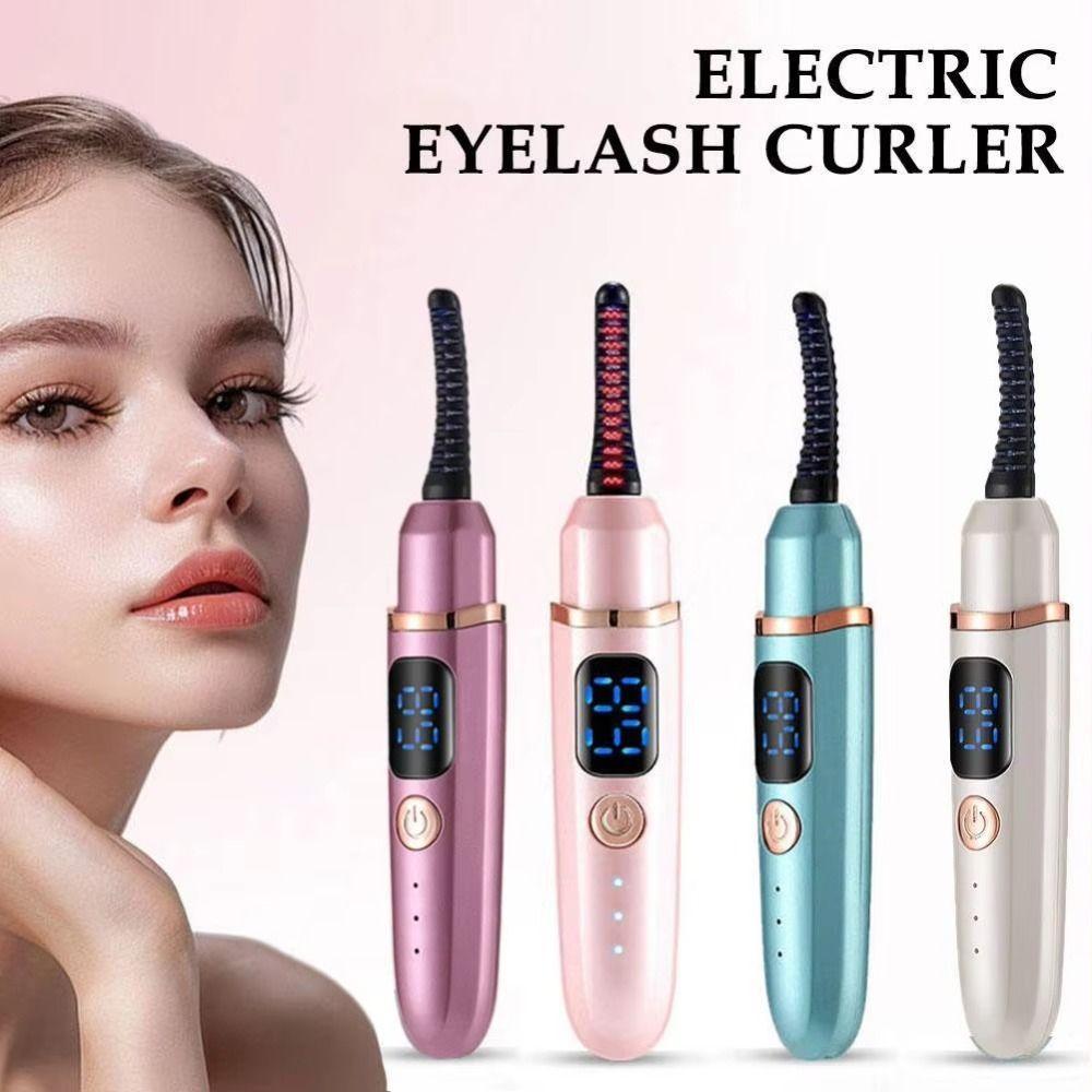 Long-Lasting Styling Heated Eyelash Clip Portable Eyelash Curling Device Daily Makeup