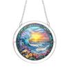 20cm 2D Acrylic Puzzle Garden Sun Catcher Hanging Ornament Spring Themed Bird Design Decorative Window Hanging Art Piece
