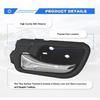 79542 Front Driver Side Interior Door Handle Compatible With 2003 2004 2005 2006 2007 Honda Accord,Black