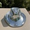 Retro Ball Cowboy Hat New Glitter Mirror Glass Disco Ball Hat Classic Glitter Ball Disco Fashion Ball Hat For Cowboy & Cowgirl