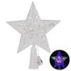 Lighted LED Lighted Star Transparent Christmas Treetop Light Xmas Light Ornaments  Holiday