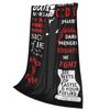Dexter Morgan Harry's Code  Blankets Fleece  Relax Ultra-Soft Throw Blankets for Bedding Rug Piece