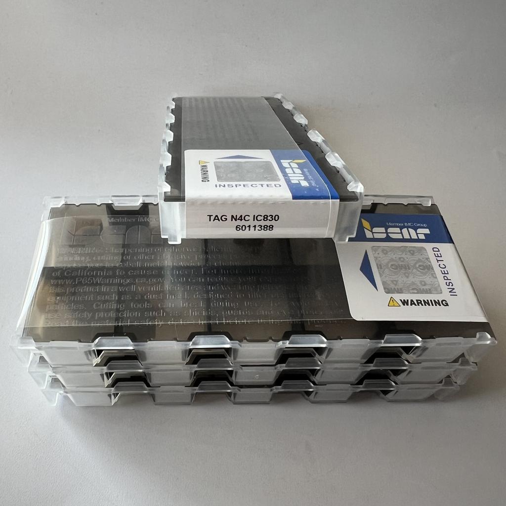 ISCAR / TAGN4C IC830 / Industrial indexable carbide inserts 10 Pcs