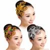 Chinese Style Performance Headpiece Brilliant Rhinestone Dance Head Flower Bridal Hair Jewelry