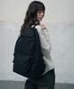 Leathery Varsity Cotton Backpack [Pink]