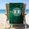 Green Football Club Emblem Printed Beach Towel, Super Soft Microfiber, Perfect Gift Birthday, for Pool, Beach, Travel, for family and friends
