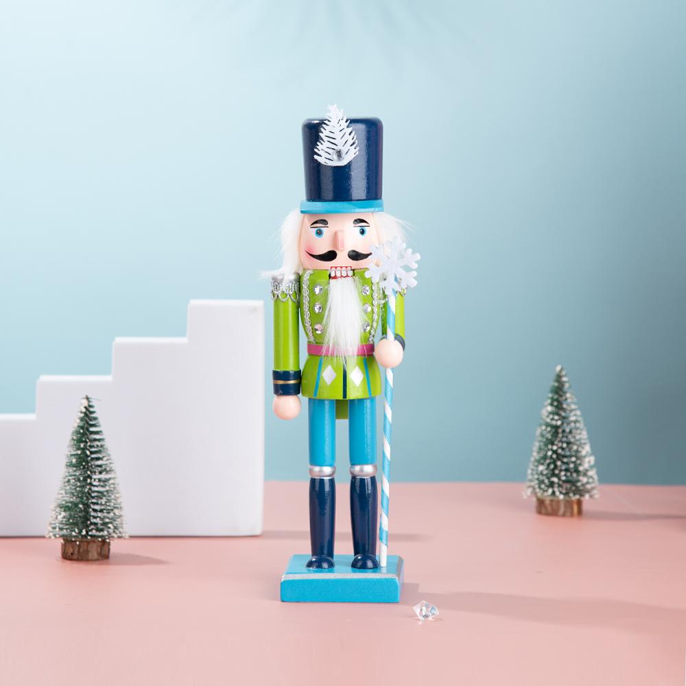 Colorful Candy-themed Wooden Nutcracker