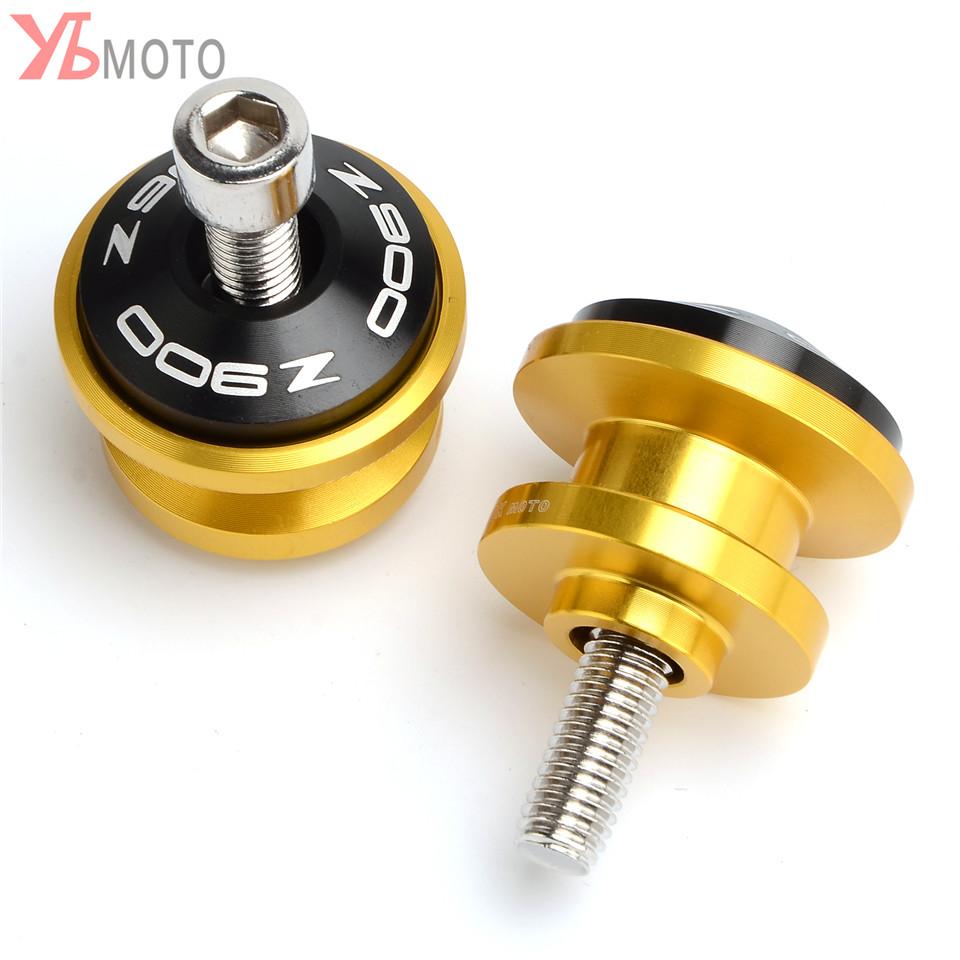 Motorcycle Accessories For Kawasaki Z900 Z 900 2017-    Frame Stand Screws Slider Swingarm Spools