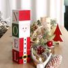Christmas Block Decor 4 Pieces Seasonal Decoration Holiday Desktop Ornament for Collectors Photography Home Living Room Bedroom