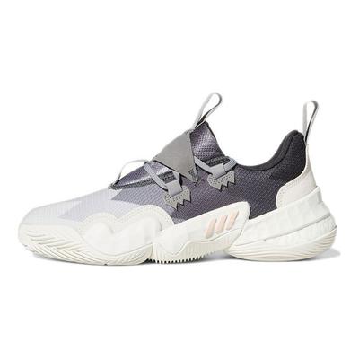 Trae Young 1 Carbon Roze Kauwgom Heren Sneakers Grijs Core-Wit GY0302