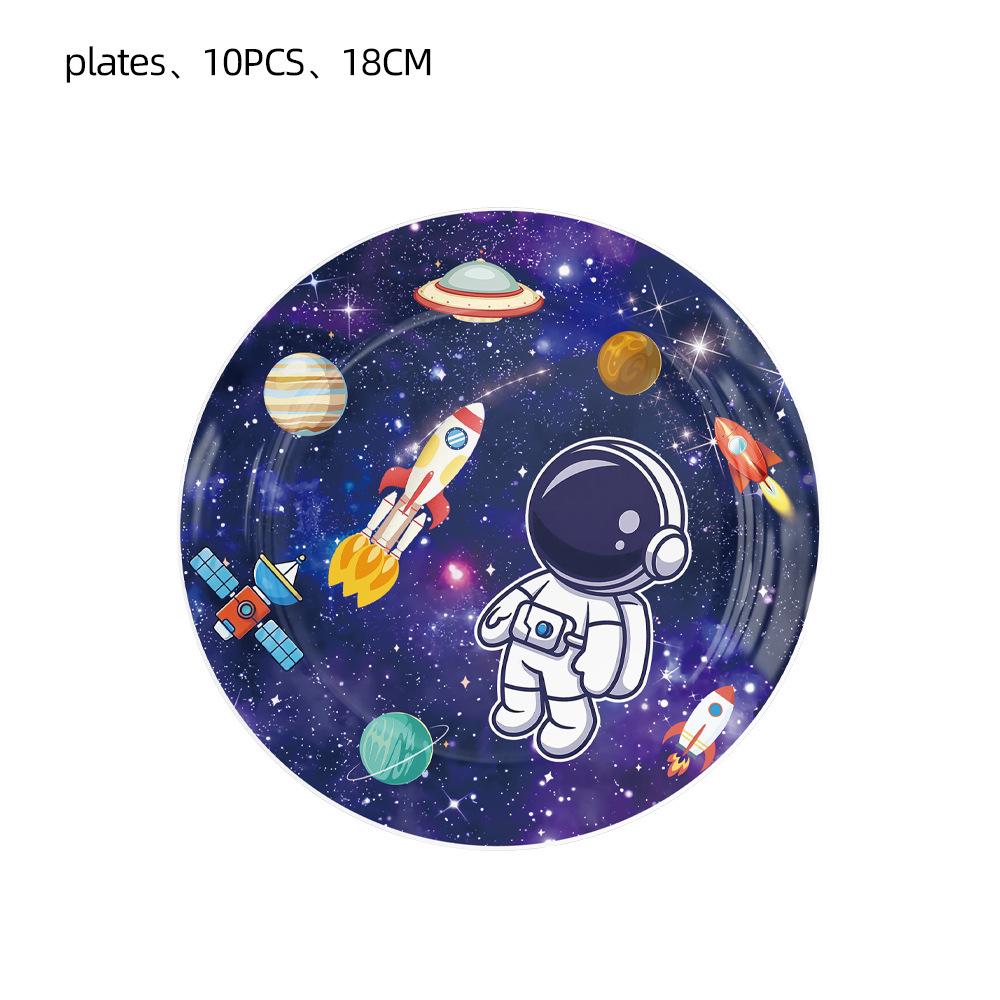 Space Astronaut Party Set: Bunting, Napkins, Plates, Tablecloth, Cutlery & Cards