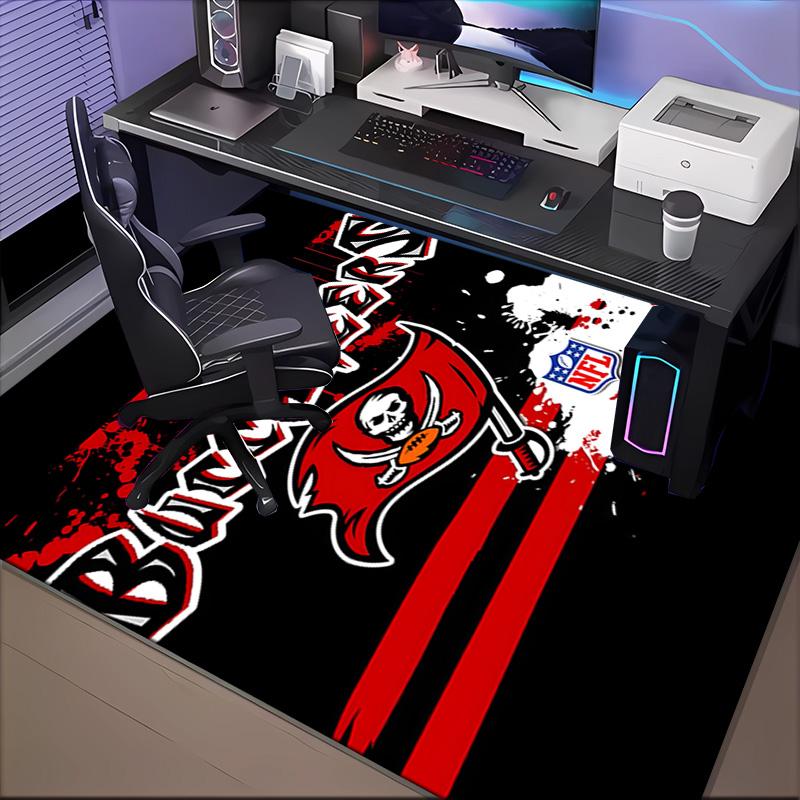 Tampa Bay Buccaneers Logo Rug Game Carpet, Floor Mat for Bedroom Living Room Entryway Rug, Home Decor Idea Gift for Christmas Birthday