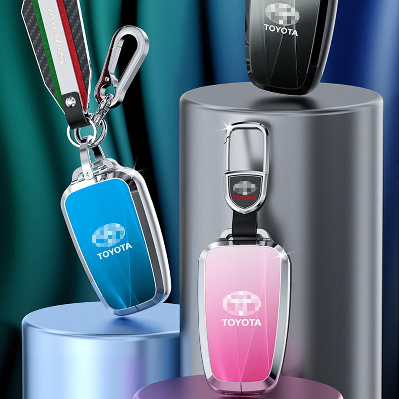 Car Key Cover For Toyota Hilux 2024 Yaris Corolla 2023 Rav4 2021 CHR Revo Auris Innova Highlander Venza Fortune Key Holder