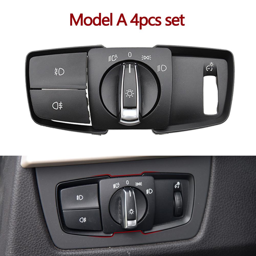 Head Lamp Rotary Headlight Switch Foglight Button Cover For BMW 1 2 3 4 X1 X2 Series F21 F46 F30 F31 F34 F35 F48 F39 61319265300