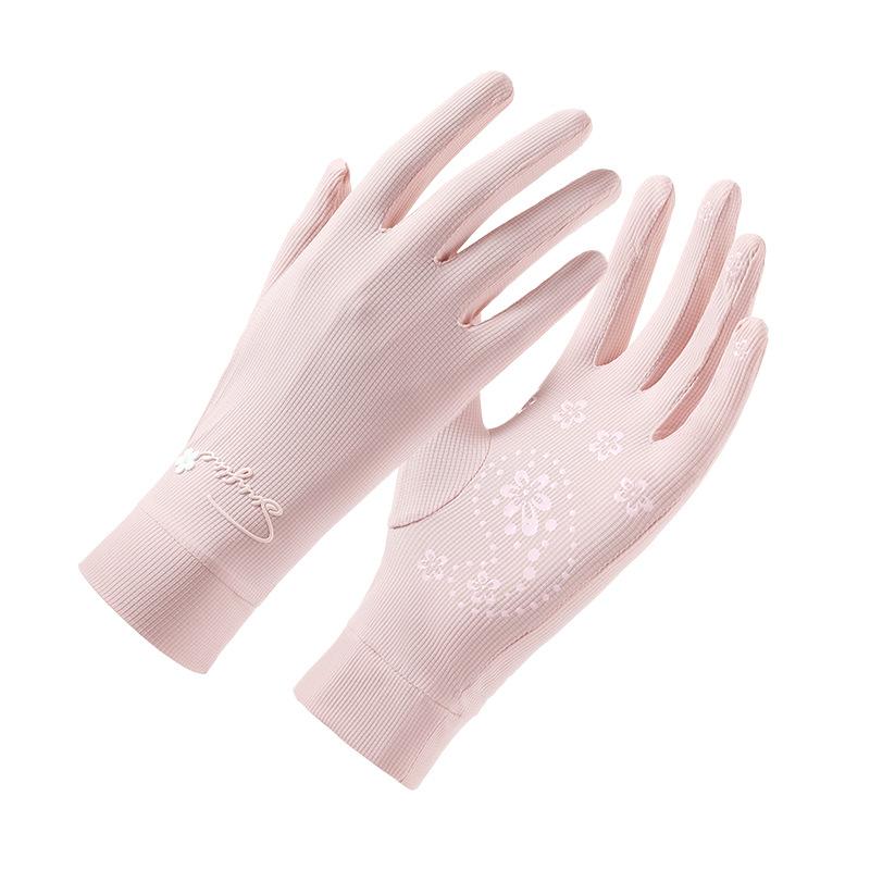 Sunscreen Gloves for Women In Summer Outdoor Cycling Non Slip Sports  Fitness Breathable  Driving  Running  Cool Ice Silk Gloves