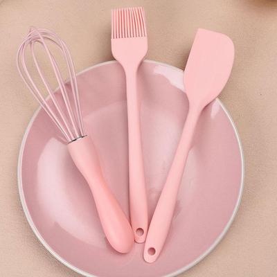 Silicone Baking Set Cake Cream Spatula Scraper Kitchen Household Egg Whisk Barbecue Oil Brush Gadget Kitchen Supplies