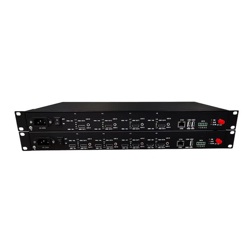 KVM HDMI Optical Transceiver with 4-Channel HDMI & Audio